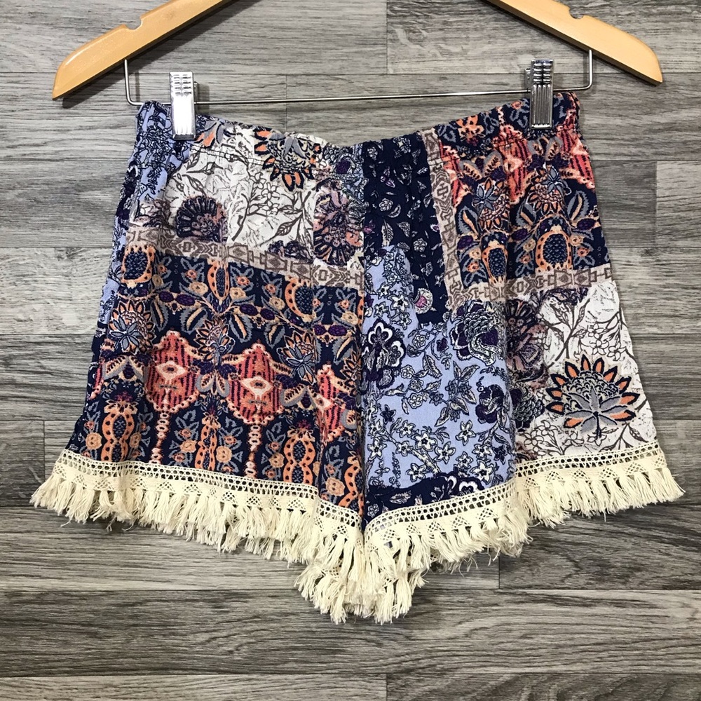 Moon kiss Fringe Shorts